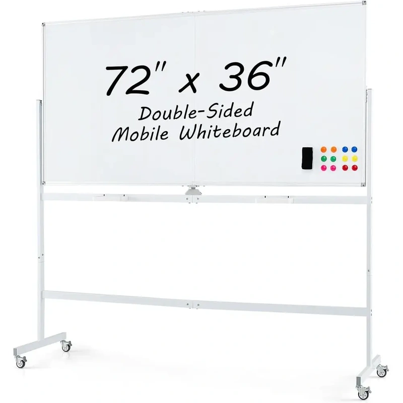 Premium Double-Sided Rolling Whiteboard Magnetic